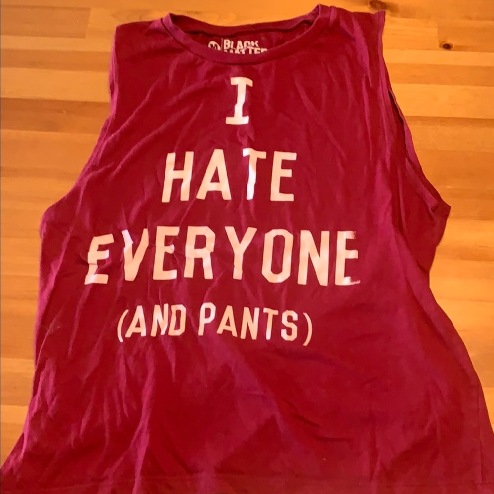 Burgundy tank top